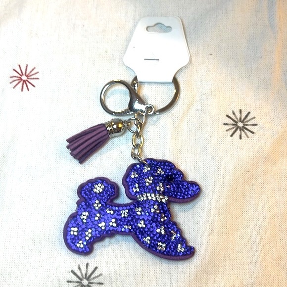 Rhinestone Puppy 🐶 Dog Purse Charm/Keychain - Picture 1 of 4